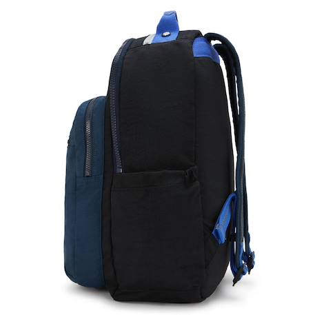 Sac à dos scolaire garçon kipling seoul true block 44 cm - emplacement pour ordinateur Noir / bleu 4 - vertbaudet enfant 