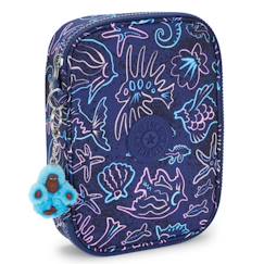 Jouet-Matériel scolaire-Trousse rectangulaire kipling 100 pens disco fish 21 cm - grande capacité