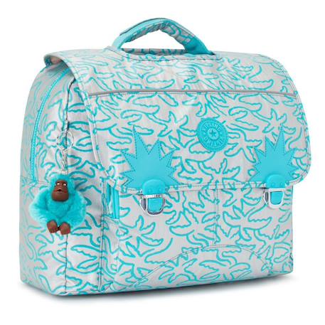 Fille-Cartable enfant kipling iniko metallic palm 40 cm - qualité premium