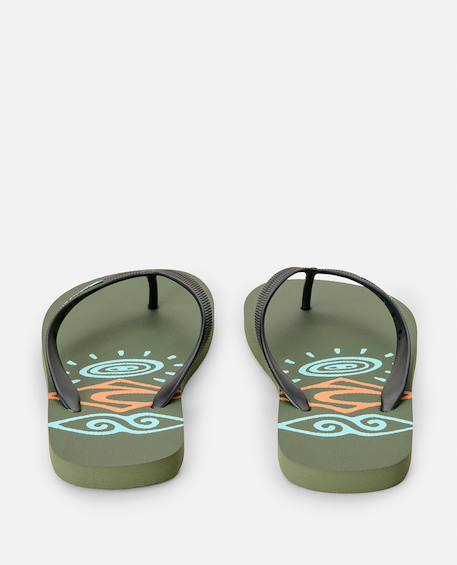 Tongs sandales sessions bloom garçon Faded denim+Olive 7 - vertbaudet enfant 