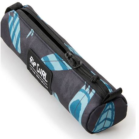 Trousse garçon ronde zippée 21 cm – 1 compartiment – motifs vagues Noir / bleu / marine / noir 4 - vertbaudet enfant 