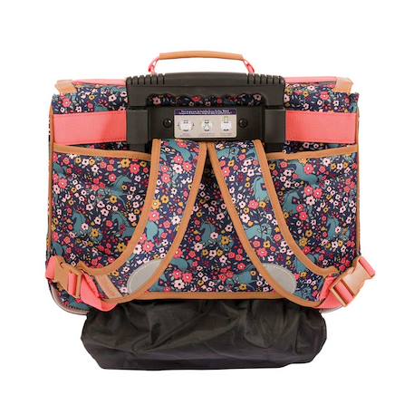 Cartable trolley 38 cm alba à roulettes bandes réfléchissantes 2 compartiments Multicolore 4 - vertbaudet enfant 