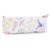 Trousse nylon lisse avec porte-clé singe Blanc / rose / bleu 4 - vertbaudet enfant 