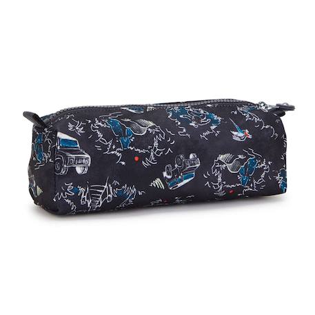 Trousse garçon 2 compartiments kipling cute jungle fun race 22 cm Noir / blanc / bleu 4 - vertbaudet enfant 