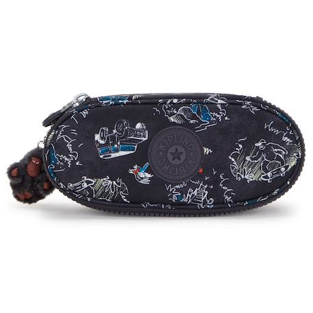 Trousse à fermeture zippée 20 cm kipling duobox jungle fun race Noir / bleu / marine / bleu 2 - vertbaudet enfant 