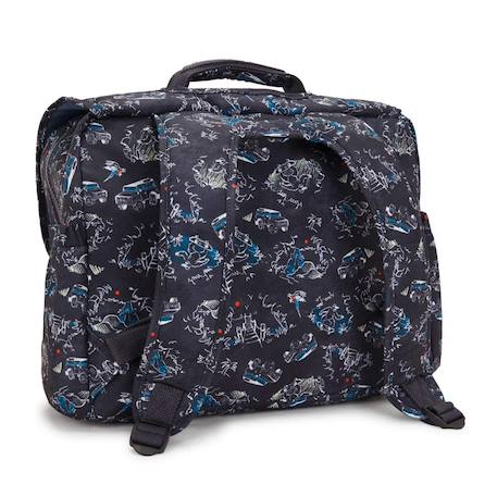 Cartable enfant kipling codie m jungle fun race 38 cm - qualité premium Noir / bleu / blanc 4 - vertbaudet enfant 