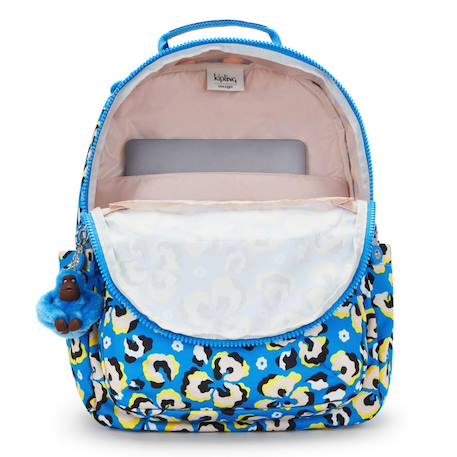 Sac à dos ordinateur seoul leopard floral 15 pouces Bleu / multicolore / gris 3 - vertbaudet enfant 