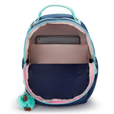 Sac à dos kipling seoul s resort navy 35 cm - avec poche protectrice pour tablette Bleu / rose 3 - vertbaudet enfant 