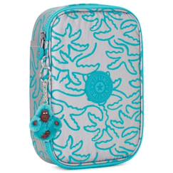 Jouet-Matériel scolaire-Trousse rectangulaire kipling metallic palm 26 boucles jusqu’à 100 stylos