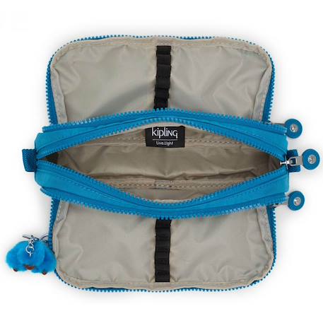 Trousse kipling gitroy 3 compartiments zippés 23 cm – n aquatic Bleu 3 - vertbaudet enfant 
