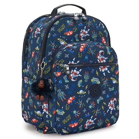 Sac à dos scolaire garçon kipling seoul college extra space game 44 cm avec compartiment ordinateur  - vertbaudet enfant