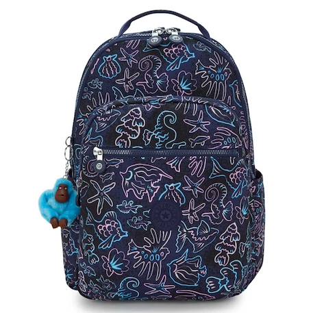 Sac à dos ordinateur 15 pouces seoul lap disco fish Bleu / bleu / ciel / bleu 2 - vertbaudet enfant 