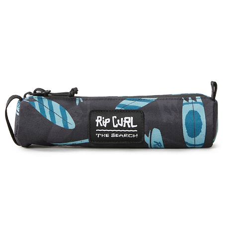 Trousse ronde zippée 21 cm – 1 compartiment – motifs vagues Noir / bleu / marine / noir 2 - vertbaudet enfant 