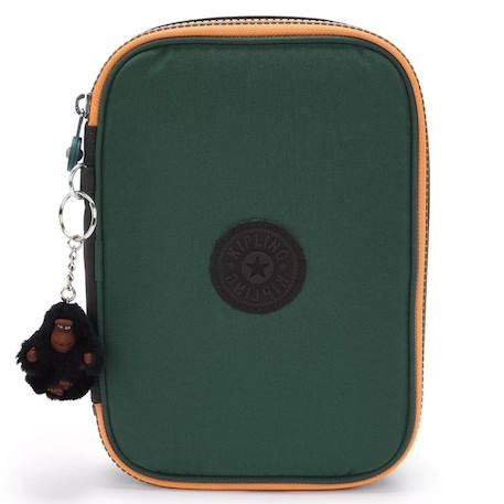 Trousse rectangulaire kipling 100 pens tree house 21 cm - grande capacité Vert foncé 2 - vertbaudet enfant 