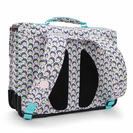 Cartable fille kipling preppy coquillages 41 cm - 3 compartiments - qualité premium Bleu / rose 4 - vertbaudet enfant 