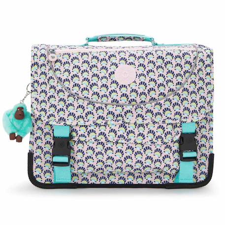 Cartable fille kipling preppy coquillages 41 cm - 3 compartiments - qualité premium Bleu / rose 2 - vertbaudet enfant 