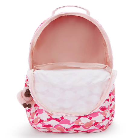 Sac à dos fille avec poche pour ordinateur kipling seoul lap 44 cm - coloris palm Rose 4 - vertbaudet enfant 
