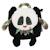 Sac à dos velours maternelle les déglingos 25 cm (panda) Multicolore 1 - vertbaudet enfant 