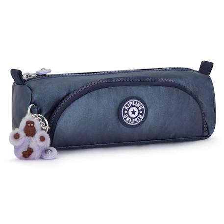 Trousse kipling cute 22 cm à 2 compartiments zippés look métallisé Bleu / bleu / ciel / bleu 1 - vertbaudet enfant 