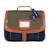 Cartable axel 35 cm – polyester recyclé imperméable Noir / kaki / gris 1 - vertbaudet enfant 
