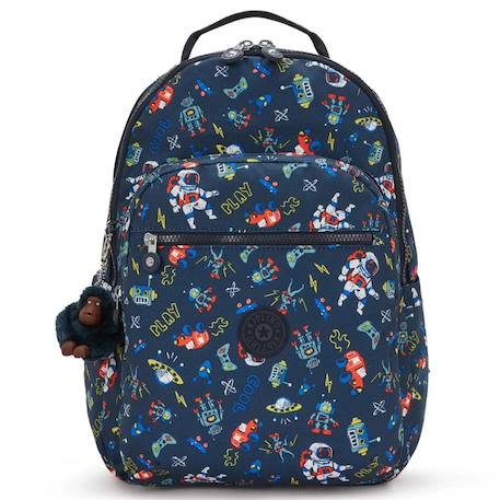 Sac à dos garçon kipling seoul lap space game avec poche pour ordinateur 44 cm Bleu / multicolore 2 - vertbaudet enfant 