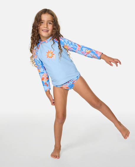 Ensemble t-shirt anti-uv surf magic fille Sky blue 3 - vertbaudet enfant 