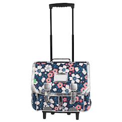 Cartable trolley 41 cm motif floral  - vertbaudet enfant