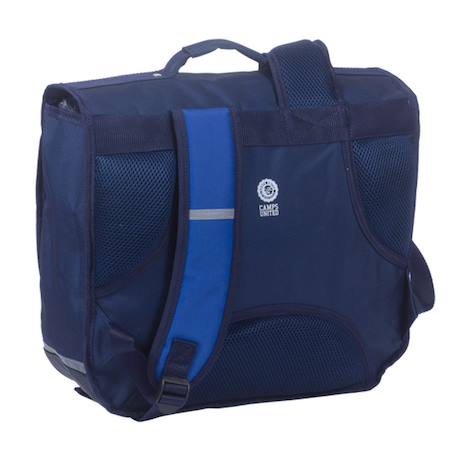 Cartable camps 38 cm 2 compartiments – bandes réfléchissantes Bleu / gris / anthracite / bleu 2 - vertbaudet enfant 