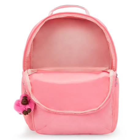 Sac à dos scolaire fille kipling seoul lap 44 cm - avec poche protectrice pour ordinateur Corail 4 - vertbaudet enfant 