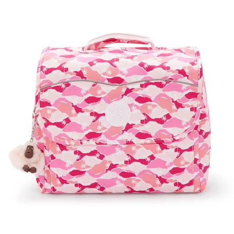Cartable fille kipling codie s en polyester recyclé motif feuille palm Rose 2 - vertbaudet enfant 