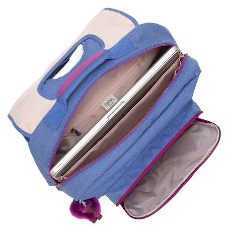 Cartable kipling iniko dew 40 cm – double zip et poche zip Bleu / bleu / ciel / bleu 3 - vertbaudet enfant 