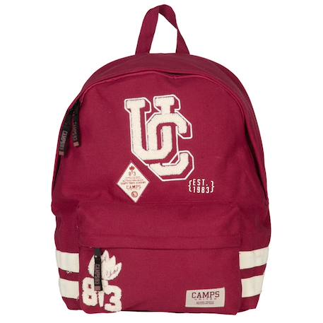 Sac à dos effet textile teddy camps 42 cm Blanc / rouge 2 - vertbaudet enfant 