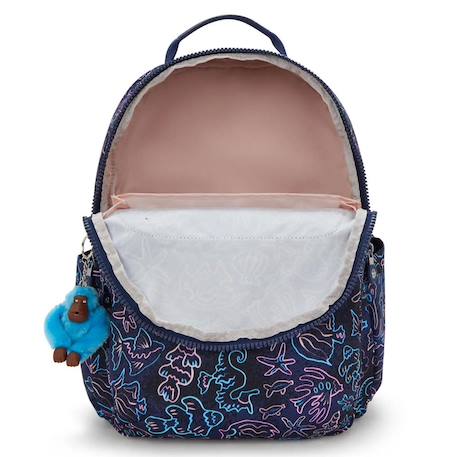 Sac à dos kipling seoul college extra disco fish 44 cm - poche pour ordinateur Bleu / rose 4 - vertbaudet enfant 