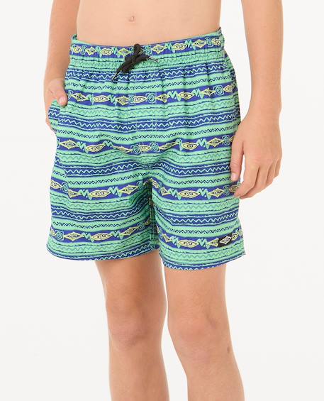 Short de bain volley raw energy mesh enfant Neon green 1 - vertbaudet enfant 