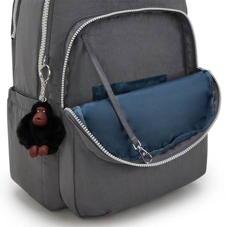 Sac à dos kipling seoul lap back to grey 44 cm - avec poche pour ordinateur Gris 3 - vertbaudet enfant 