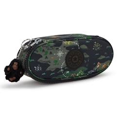 Jouet-Matériel scolaire-Trousse zippée kipling duobox camouflage adventure – 14 porte-stylos