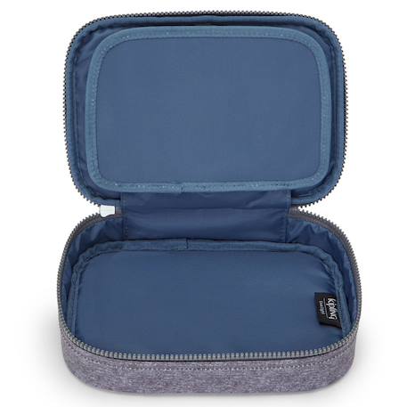 Trousse rectangulaire à fermeture zippée kipling 21 cm chiné Gris / rose / foncé / bleu 3 - vertbaudet enfant 