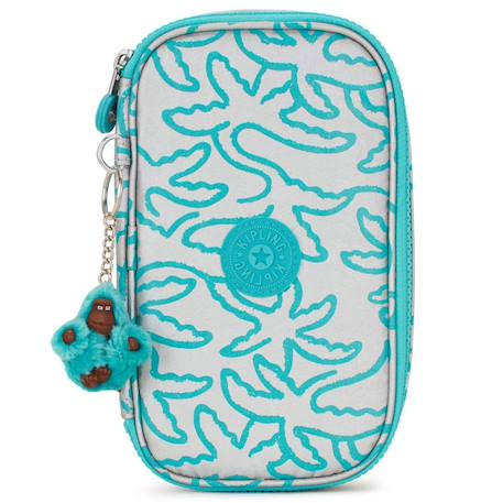 Trousse à stylos kipling zip 1 compartiment 50 crayons 21x11,5x5 cm Bleu / rose / foncé / noir 2 - vertbaudet enfant 