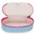 Trousse zippée nylon duobox kipling organisation 14 porte-stylos Bleu / rose 3 - vertbaudet enfant 