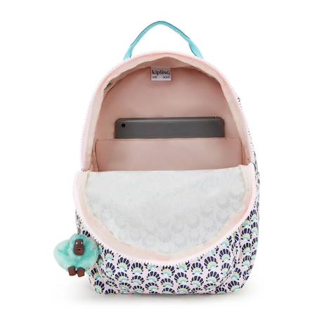 Sac à dos kipling seoul s coquillages 35 cm - avec poche pour tablette Bleu / rose 3 - vertbaudet enfant 