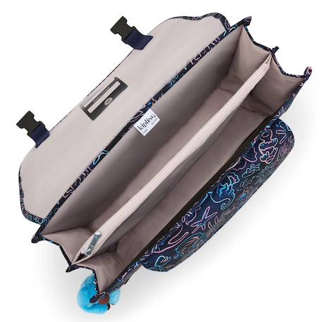 Cartable enfant kipling preppy disco fish 41 cm - 3 compartiments Bleu / rose 3 - vertbaudet enfant 