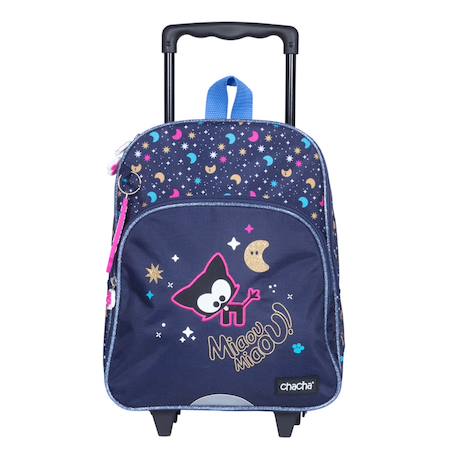 Sac à dos à roulettes maternelle - compact - chacha Bleu marine 1 - vertbaudet enfant 