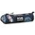 Trousse ronde textile recyclé motifs surf Bleu / orange 1 - vertbaudet enfant 