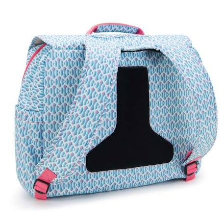 Cartable fille kipling codie en polyester recyclé imprimé géométrique Bleu / rose 4 - vertbaudet enfant 
