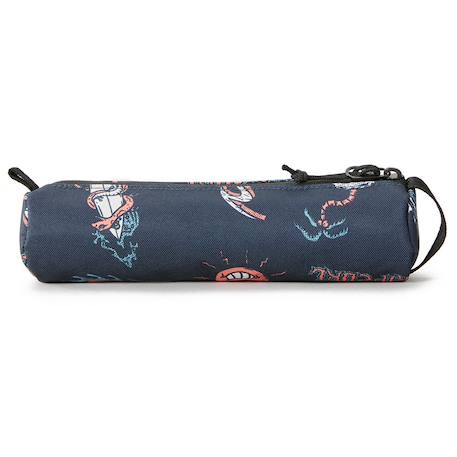Trousse ronde textile recyclé motifs surf Bleu / orange 3 - vertbaudet enfant 