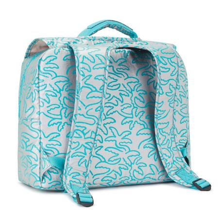 Cartable enfant kipling iniko metallic palm 40 cm - qualité premium Bleu / gris 4 - vertbaudet enfant 