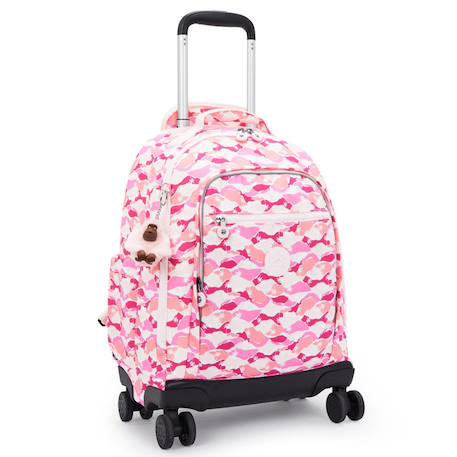 Sac à dos à roulettes fille 4 roues 360 kipling new zea kipling Rose 1 - vertbaudet enfant 