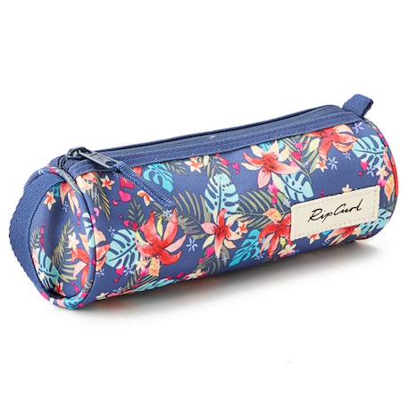 Trousse fille ronde rip curl flowers 21 cm Bleu / multicolore 1 - vertbaudet enfant 
