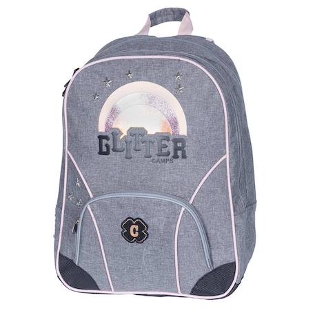 Sac à dos camps girl 42 cm - 2 cpt (glitter) Multicolore 1 - vertbaudet enfant 