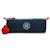 Trousse nylon lisse avec porte-clé singe Bleu marine/turquoise 2 - vertbaudet enfant 